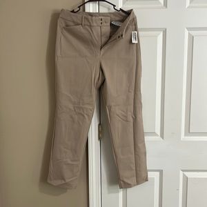 Dress pant, straight leg cropped